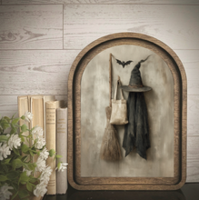 Arch Frame Witch Hat Broom Halloween