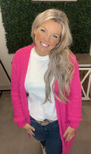 hot pink cardi