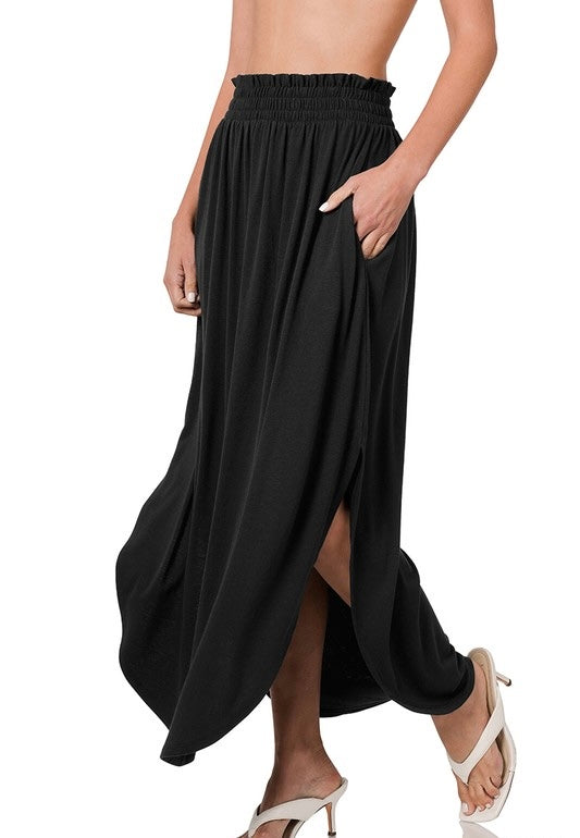 Side Slit Maxi Skirt