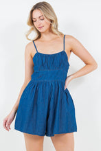 Cut Out Chambray Romper