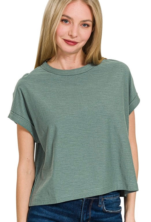 Ash Jade Cotton Short Sleeve