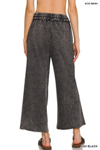 Washed Terry Palazzo Pants