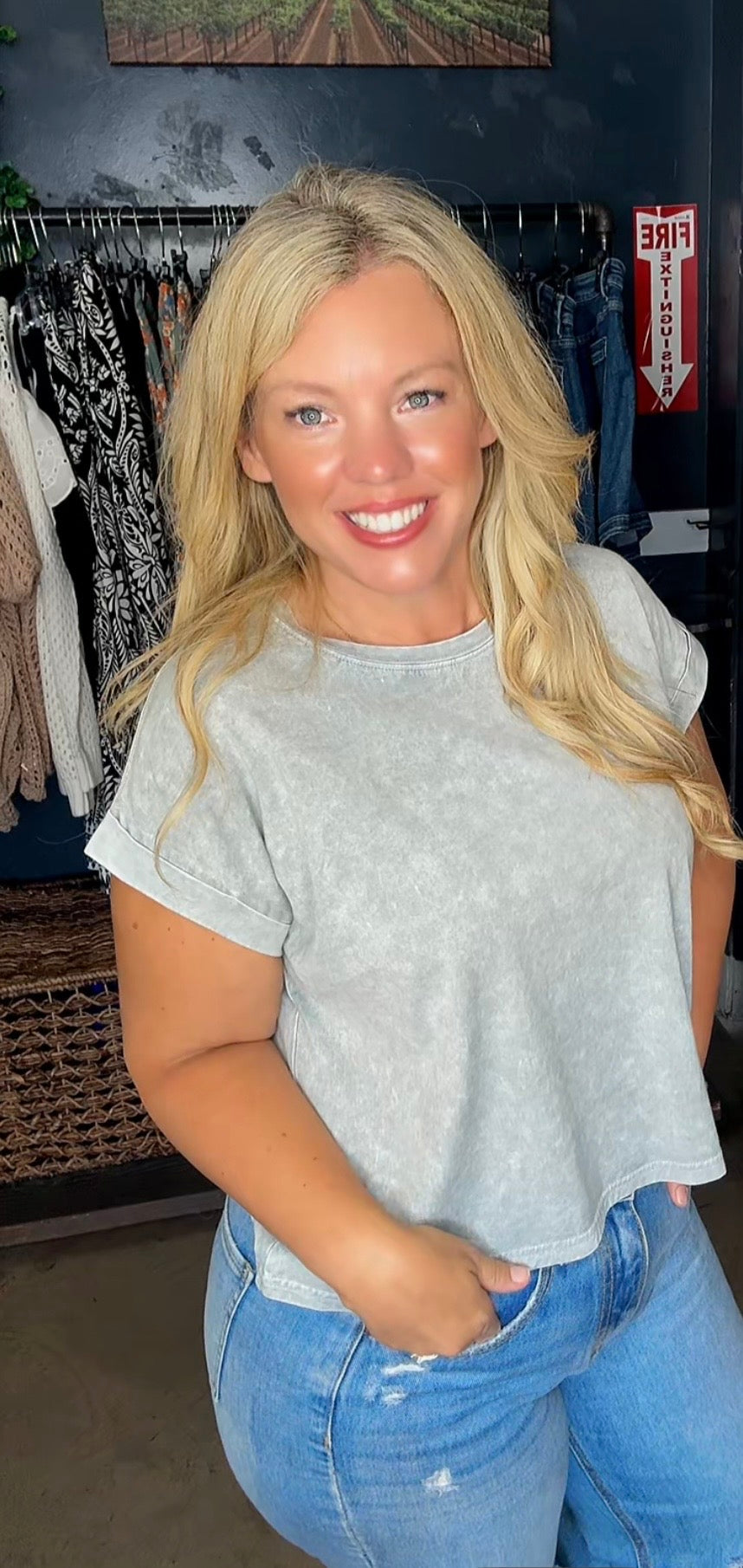 ASH GREEN TEE