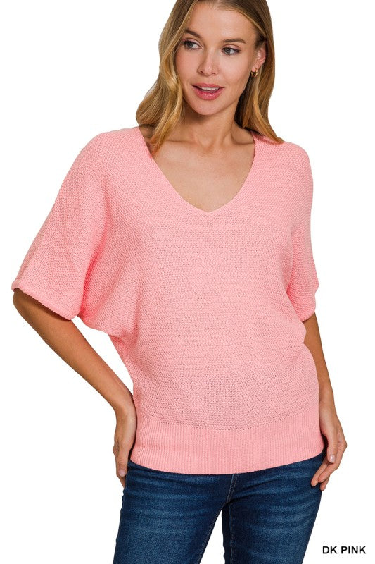 Smitten short sleeve sweater