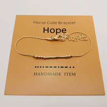 Handmade Golden Morse Code Bracelet: BAD ASS