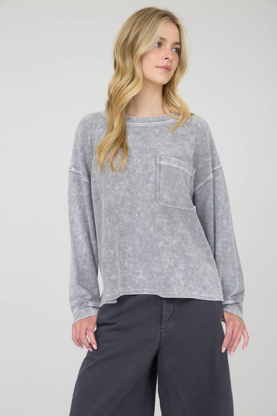 The Everyday Washed Rib Top