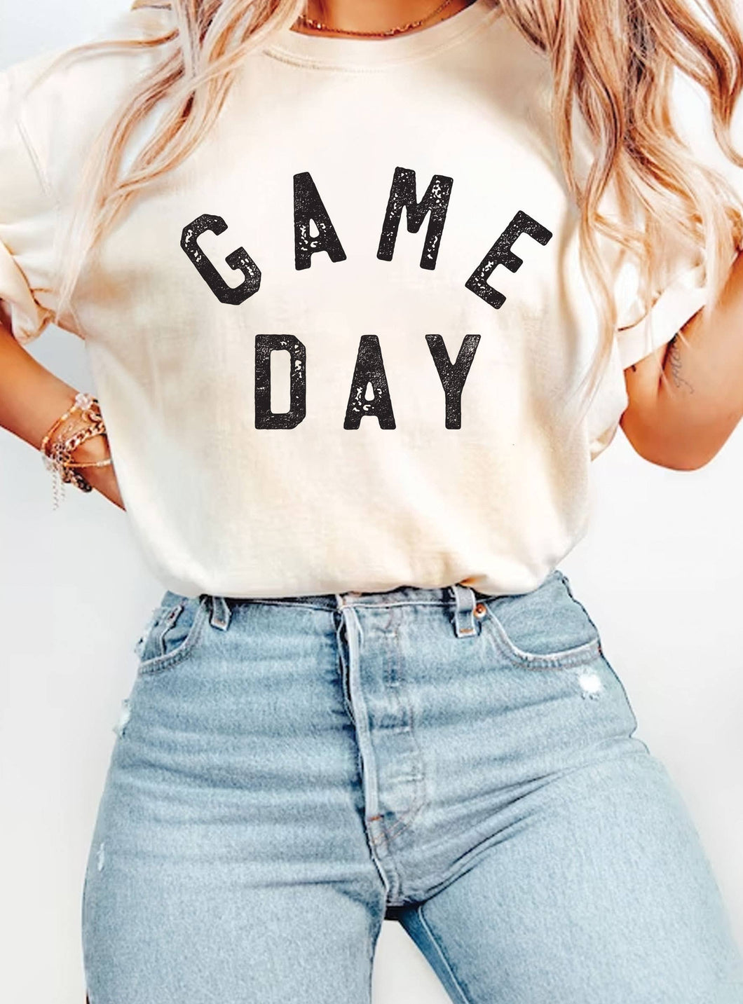 GAME DAY  GRAPHIC TSHIRTS: White