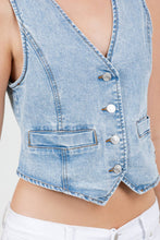 Light Wash Vintage Denim Vest