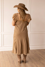 The Stella Brown Linen  Dress