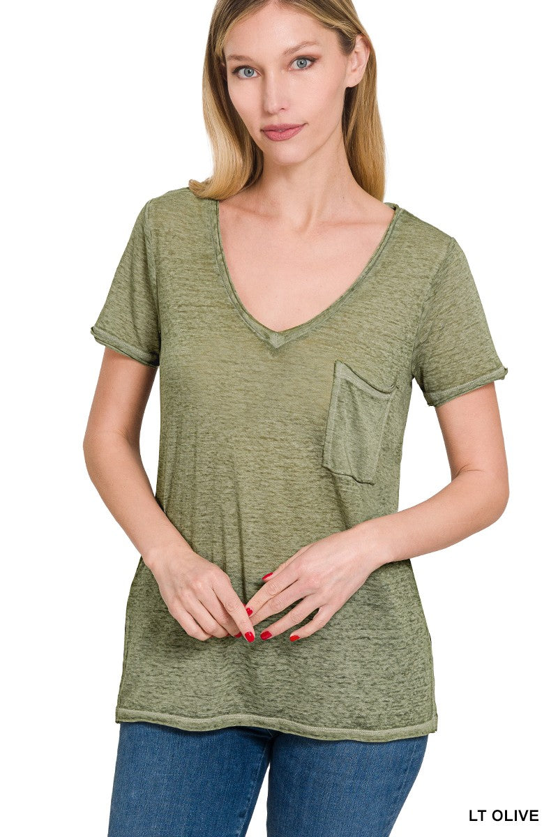 LUX OLIVE TEE