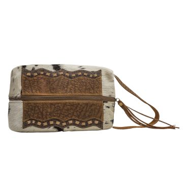 makeup cowhide bag