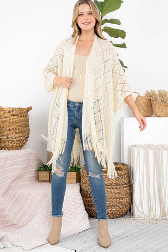 CROCHET DIAMOND KIMONO