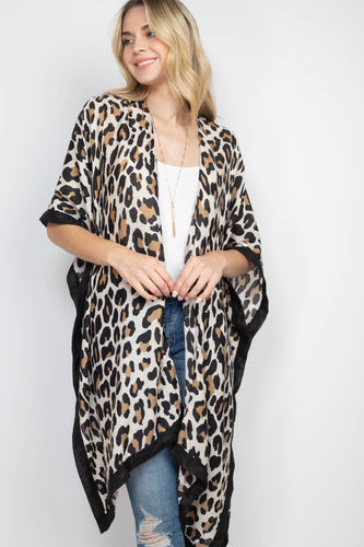 LEOPARD PRINT KIMONO