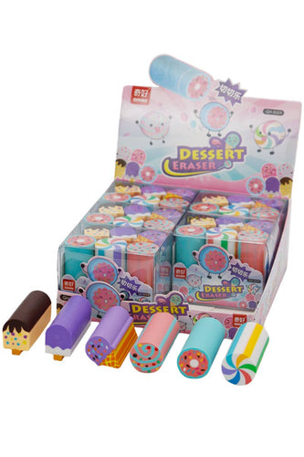 Dessert Novelty Stationery Eraser Collection 6 pcs