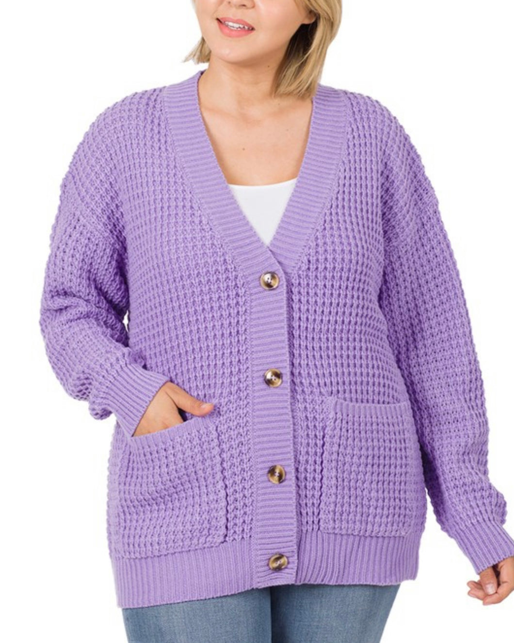 DUSTY LAVENDER CARDI