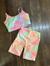 Neon biker shorts