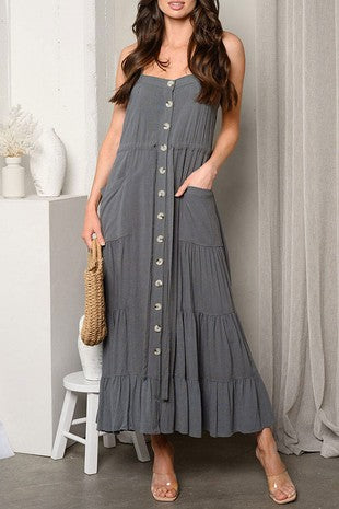 Gray Summer night maxi