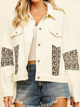 ANIMAL PRINT DENIM JACKET